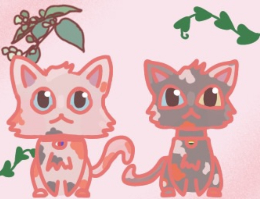 This is a lost artwork so yeah, the quality is pretty shitty. I'm pretty sure I made this for a friend of mine when I was just starting to draw, also THIS is my first digital drawing. I spent like, 2 hours making it.