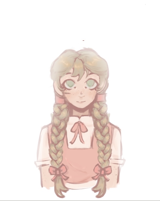 Someone really wanted me to draw their OC so I did! I think she tuned out very cute even if the drawing is simple :D It's not the best drawing ever but at least I gave her a nose (unlike many of the poor souls I have drawn before.)